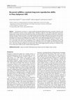 Research paper thumbnail of Recurrent wildfires constrain long-term reproduction ability in Pinus halepensis Mill