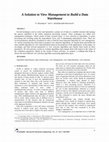 Research paper thumbnail of A Solution to View Management to Build a Data Warehouse