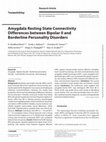 Research paper thumbnail of Amygdala Resting State Connectivity Differences between Bipolar II and Borderline Personality Disorders