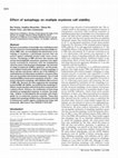 Research paper thumbnail of Effect of autophagy on multiple myeloma cell viability