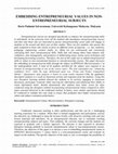 Research paper thumbnail of Embedding Entrepreneurial Values in Non-Entrepreneurial Subjects