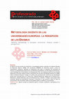 Research paper thumbnail of Teaching methodology in European universities: Erasmus students’ perceptions