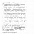 Research paper thumbnail of Space-related Content-Management