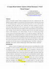 Research paper thumbnail of A Corpus-Based Stylistic Analysis of Reem Bassiouney's Novel "Mortal Designs"