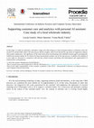 Research paper thumbnail of Supporting customer care and analytics with personal AI assistant: Case study of a food wholesale industry