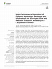 Research paper thumbnail of High-Performance Simulation of Dynamic Hydrologic Exchange and Implications for Surrogate Flow and Reactive Transport Modeling in a Large River Corridor