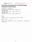 Research paper thumbnail of The Impact and Response to Climate-Related Disasters in Burkina-Faso