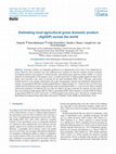 Research paper thumbnail of Estimating local agricultural gross domestic product (AgGDP) across the world