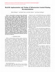 Research paper thumbnail of Real-life implementation and Testing of Infrastructure-Assisted Routing Recommendations