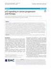 Research paper thumbnail of P53 Signaling in Cancer Progression and Therapy