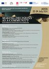Research paper thumbnail of (2024/07/22-24, Aosta) Making Decisions as a Community. Records of Deliberation and Political Cultures in the Late Medieval Alps