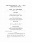 Research paper thumbnail of Kannan fixed point theorem on generalized metric space with a graph