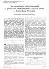 Research paper thumbnail of An Algorithm for Multidimensional Optimization and Robustness Evaluation within a Rescheduling Procedure
