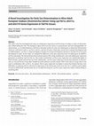 Research paper thumbnail of A Novel Investigation for Early Sex Determination in Alive Adult European Seabass (Dicentrarchus labrax) Using cyp19a1a, dmrt1a, and dmrt1b Genes Expression in Tail Fin tissues