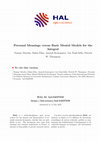 Research paper thumbnail of Personal Meanings versus Basic Mental Models for the Integral