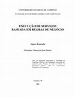 Research paper thumbnail of Execução de serviços baseada em regras de negocio