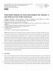 Research paper thumbnail of Nature-Based Solutions for hydro-meteorological risk reduction: A state-of-the-art review of the research area
