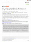 Research paper thumbnail of Past Answers to Present Concerns The Relevance of the Premodern Past for 21st
