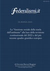 Research paper thumbnail of La Funzione sociale della tutela dell'ambiente