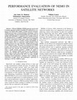 Research paper thumbnail of Performance evaluation of NEMO in satellite networks