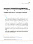Research paper thumbnail of Engaging in an online odyssey: Globally Networked Learning among undergraduates in Germany and the US