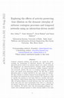 Research paper thumbnail of Exploring the effects of activity-preserving time dilation on the dynamic interplay of airborne contagion processes and temporal networks using an interaction-driven model