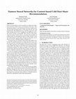 Research paper thumbnail of Siamese Neural Networks for Content-based Cold-Start Music Recommendation