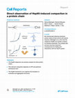 Research paper thumbnail of Direct observation of Hsp90-induced compaction in a protein chain