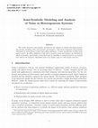 Research paper thumbnail of Semi-Symbolic Modeling and Analysis of Noise in Heterogeneous Systems