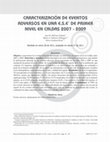 Research paper thumbnail of Characterization of Adverse Events in a First-Level Hospital in the Department of Caldas Between 2007 and 2009