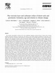 Research paper thumbnail of The vesicular layer and carbonate collars of desert soils and pavements: formation, age and relation to climate change