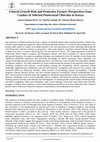Research paper thumbnail of Church Growth Risk and Protective Factors: Perspectives from Leaders of Selected Pentecostal Churches in Kenya