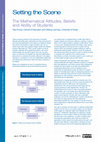 Research paper thumbnail of The Mathematical Attitudes, Beliefs and Ability of Students