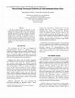Research paper thumbnail of Discovering Structural Patterns in Telecommunications Data