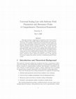 Research paper thumbnail of Universal Scaling Law with Solitonic Field Parameters and Resonance Peaks: A Comprehensive Theoretical Framework