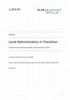 Research paper thumbnail of Local Administration in Transition: Towards Inclusive and Accountable Local Governance in Syria