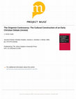 Research paper thumbnail of The Origenist Controversy: The Cultural Construction of an Early Christian Debate. By Elizabeth A. Clark. Princeton, NJ: Princeton University Press, 1992. xii + 287 pages. $45.00