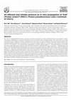Research paper thumbnail of An efficient and reliable protocol on in vitro propagation of 'Colt' (Prunus avium F 299/2 x Prunus pseudocerasus Lind.) rootstock of cherry