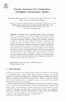 Research paper thumbnail of Formal Assurance for Cooperative Intelligent Autonomous Agents