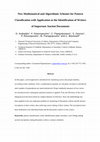Research paper thumbnail of New mathematical and algorithmic schemes for pattern classification with application to the identification of writers of important ancient documents