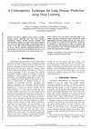 Research paper thumbnail of A Contemporary Technique for Lung Disease Prediction using Deep Learning