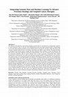 Research paper thumbnail of Integrating Genomic Data and Machine Learning To Advance Precision Oncology and Targeted Cancer Therapies