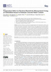 Research paper thumbnail of Temperature Effect on Electrical Resistivity Measurement Using an Embedded Sensor to Estimate Concrete Water Content
