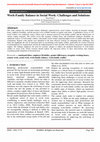 Research paper thumbnail of Work-Family Balance in Social Work: Challenges and Solutions