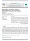 Research paper thumbnail of Mode tuning of a simplified string instrument using time-dimensionless state-derivative control