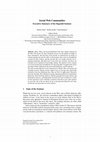 Research paper thumbnail of 08391 Executive Summary -- Social Web Communities
