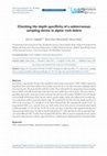 Research paper thumbnail of Checking the depth specificity of a subterranean sampling device in alpine rock debris