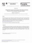 Research paper thumbnail of Educational Actors’ Involvement in the Democratization Process of the Romanian Education System