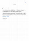 Research paper thumbnail of Revolution without Revolutionaries: Interview with Asef Bayat