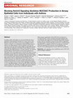 Research paper thumbnail of Blocking Notch3 Signaling Abolishes MUC5AC Production in Airway Epithelial Cells from Individuals with Asthma